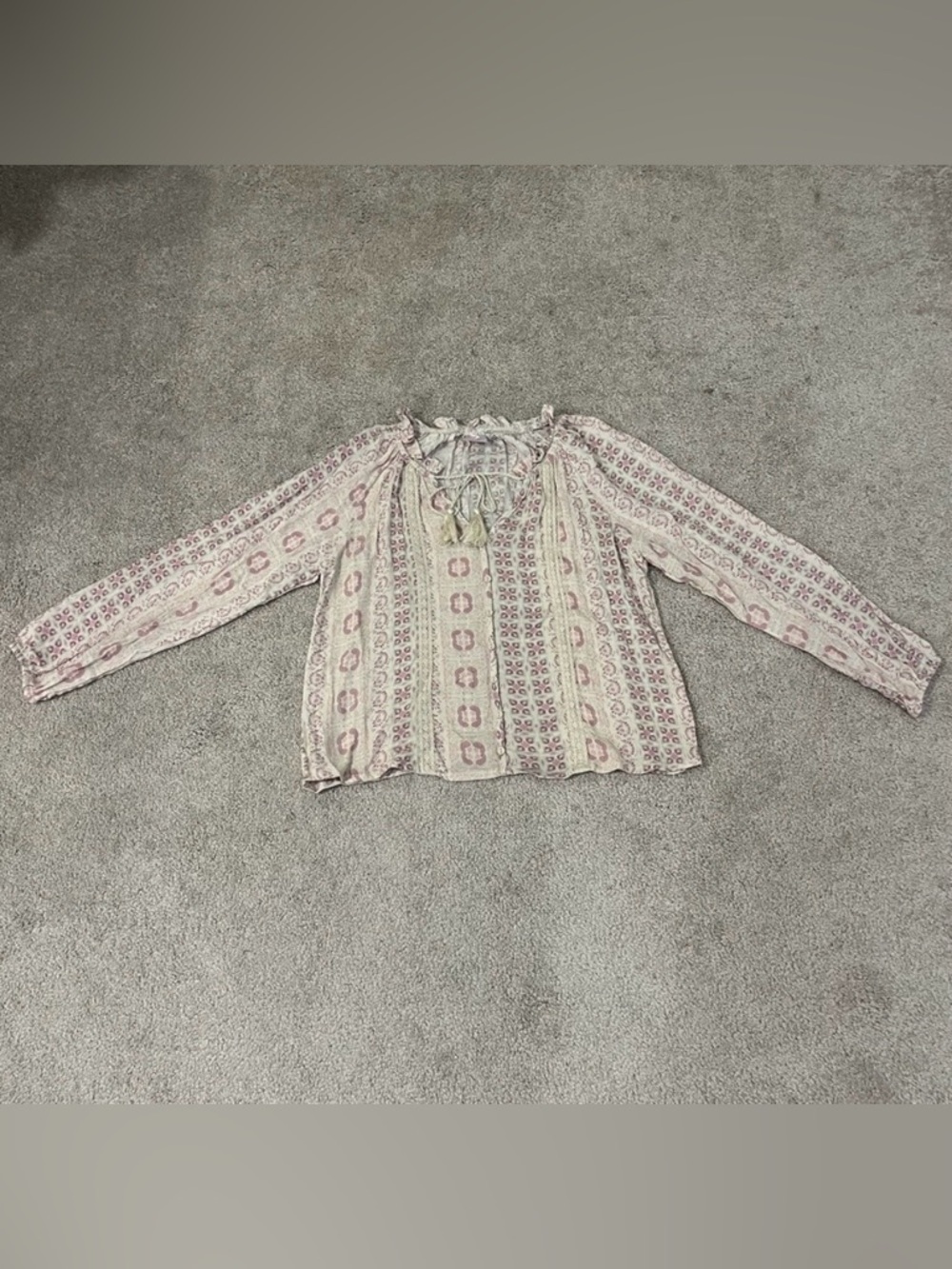 No Boundaries Blouse with Tassels